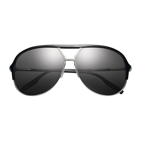 Men's Division Sunglasses // Polished Black + Chrome