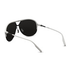 Men's Division Sunglasses // Matte White + Black + Gray