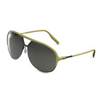 Men's Division Sunglasses // Matte Olive + Green + Gray