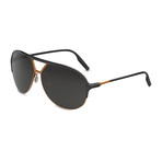 Men's Division Sunglasses // Black + Copper + Gray
