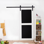 2 Panel Chalkboard // Classic Hardware (3'L x 7'W)