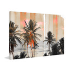 Evening Palms // Wrapped Canvas (18"W x 12"H x 1.5"D)
