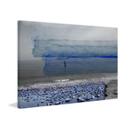 Blue Beach Fun // Wrapped Canvas (18"W x 12"H x 1.5"D)