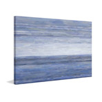 White Blue Sea // Wrapped Canvas (18"W x 12"H x 1.5"D)