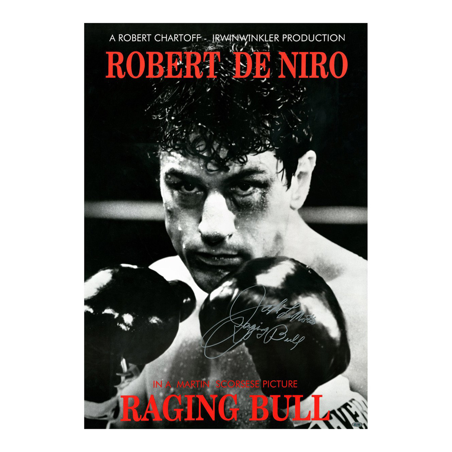 RAGING BULL Movie Poster Boxing Fighter Reobert De Niro Martin Scorsese  