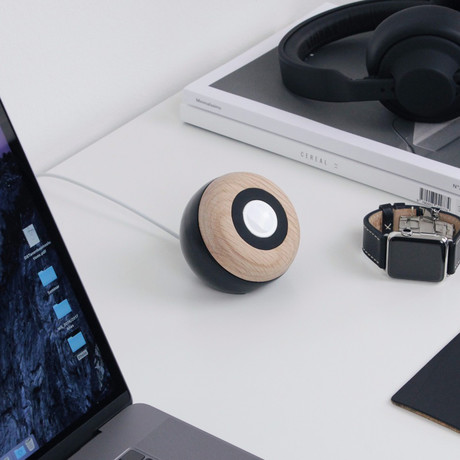 Enveo // Chestnut Dock // Black (Apple Watch Dock)