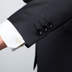 Slim Fit Single Breasted 2-Piece Suit // Charcoal (US: 38R)