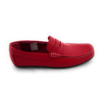 Grain Leather Moccasin // Red (Euro: 40)