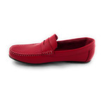 Grain Leather Moccasin // Red (Euro: 40)