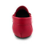 Grain Leather Moccasin // Red (Euro: 45)