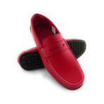 Grain Leather Moccasin // Red (Euro: 44)