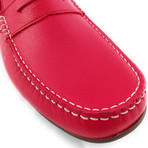 Grain Leather Moccasin // Red (Euro: 40)