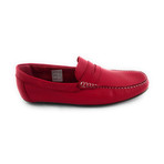 Smooth Leather Moccasin // Red (Euro: 43)