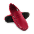 Smooth Leather Moccasin // Red (Euro: 40)