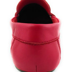 Smooth Leather Moccasin // Red (Euro: 43)