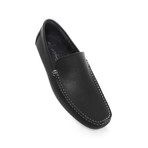 Smooth Grain Leather Moccasin // Navy (Euro: 41)