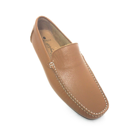 Smooth Grain Leather Moccasin // Camel (Euro: 40)