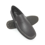 Smooth Grain Leather Moccasin // Brown (Euro: 43)