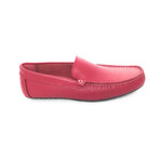 Smooth Grain Leather Moccasin // Red (Euro: 43)