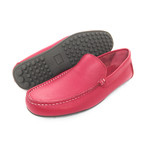 Smooth Grain Leather Moccasin // Red (Euro: 45)