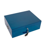 Donovan Large Cigar Humidor Box (Black)