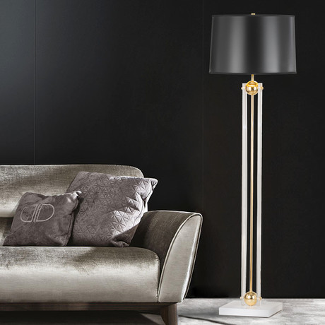 Barbeto Floor Lamp // Brass