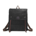 Tyne Foldtop Cityscape Backpack // Black