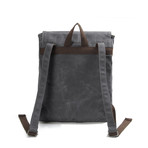 Tyne Foldtop Cityscape Backpack // Grey