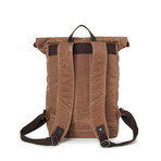 Eden Rolltop Weekender Backpack // Tan