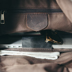 Eden Rolltop Weekender Backpack // Tan