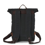 Eden Rolltop Weekender Backpack // Black