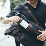 Eden Rolltop Weekender Backpack // Black