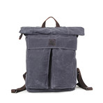 Eden Rolltop Weekender Backpack // Grey