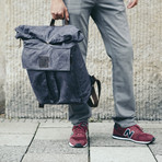 Eden Rolltop Weekender Backpack // Grey