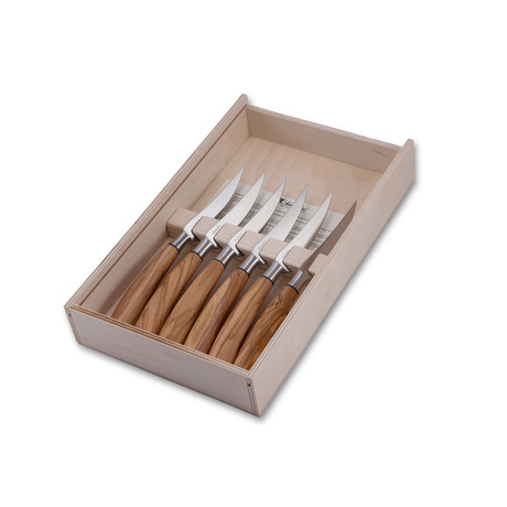 Steak Knives // 6 Piece Set (Olive Wood)