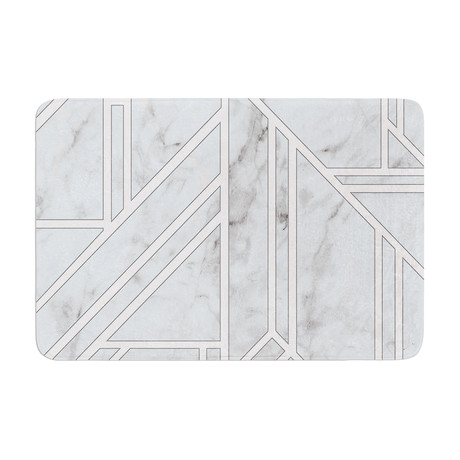 Marble Mosaic // Bath Mat (17" L x 24"W)