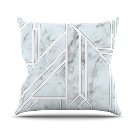 Marble Mosaic // Throw Pillow (16" L x 16"W)
