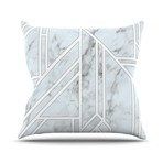Marble Mosaic // Throw Pillow (16" L x 16"W)