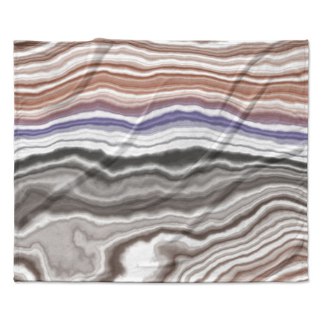 Iris Lake // Fleece Blanket (60" L x 50"W)