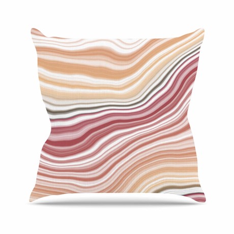 Sunset Brick // Throw Pillow (16" L x 16"W)