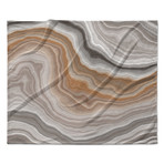 Burnt Tan + Orange // Fleece Blanket (60" L x 50"W)