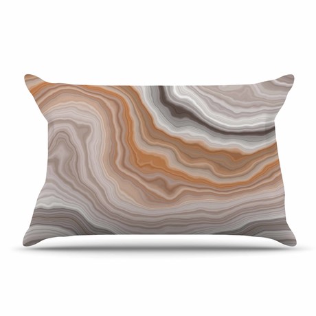 Burnt Tan + Orange // Pillowcase (Standard)