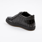 Side Zip Mid-Top Sneaker // Black (US: 9.5)