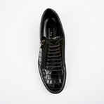 Side Zip Mid-Top Sneaker // Black (US: 8.5)