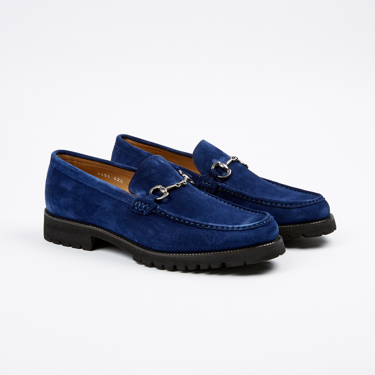 Suede Apron Toe Lug Loafer // Navy (US: 9) - Pelle Line - Touch of Modern