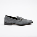Suede Apron Toe Loafer // Grey (US: 9)