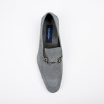 Suede Apron Toe Loafer // Grey (US: 9.5)