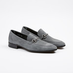 Suede Apron Toe Loafer // Grey (US: 8.5)