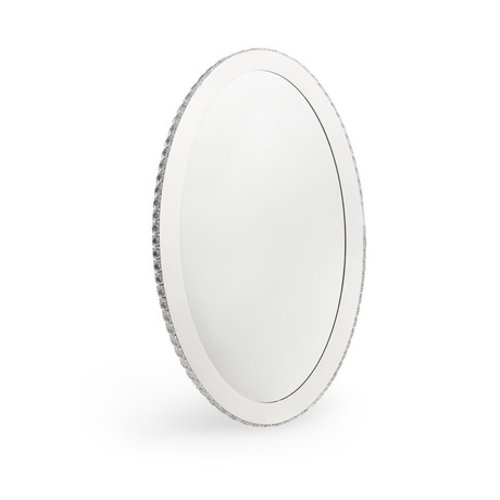Crystal LED Mirror // Oval