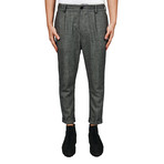 Drop Crotch Tapered Trousers // Grey (S)